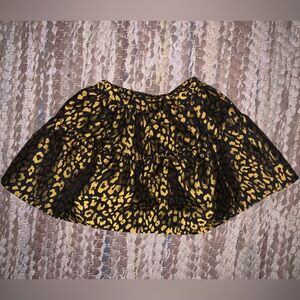 Crewcuts Black and Gold Leopard Print Top